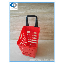 68L Large Volume Laundry Shopping Baskets with 4 Wheels